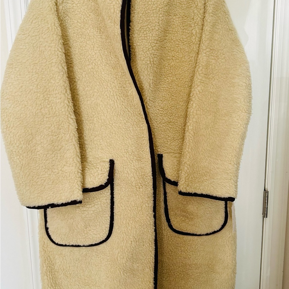 “WeThe Free” Cream Colored Faux Fur Coat…Size XL
